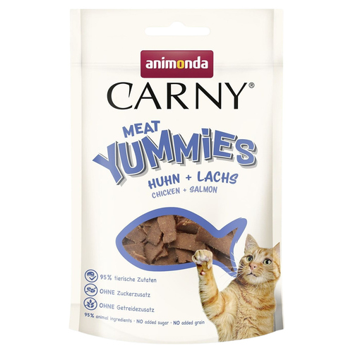 Animonda Carny Snack Meat Yummies Adult Huhn & Lachs 50 g - 10 Stück
