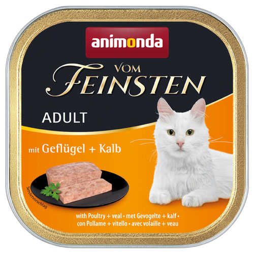 Animonda vom Feinsten Adult mit Geflügel & Kalb 100 g - 32 Stück
