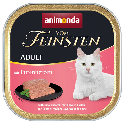 Animonda vom Feinsten Adult mit Putenherzen 100 g - 32 Stück Animonda vom Feinsten Adult mit Putenherzen 100 g - 32 Stück
