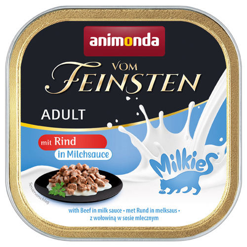 Animonda vom Feinsten mit Rind in Milchsauce 100 g - 32 Stück Animonda vom Feinsten mit Rind in Milchsauce 100 g - 32 Stück