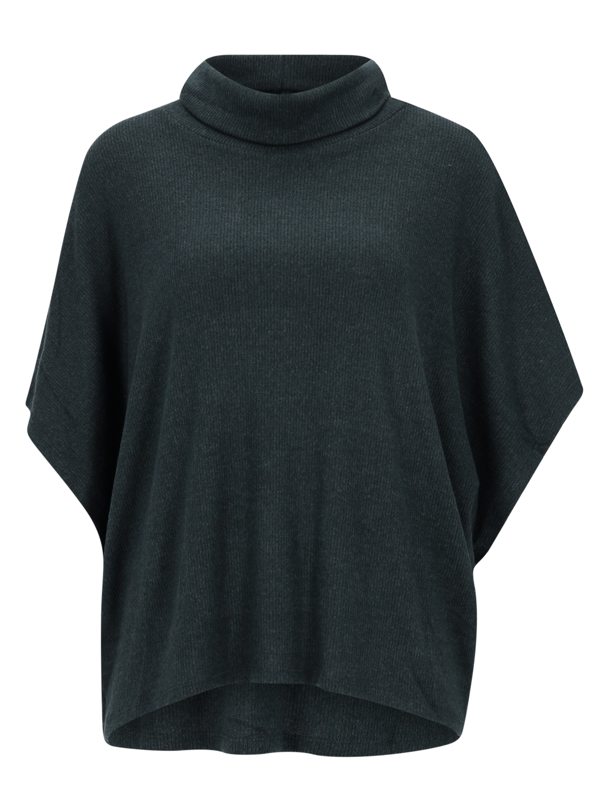 Apricot Roll Neck Soft Rib Cape