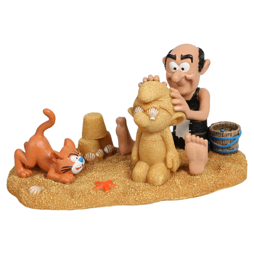 Aqua Della Aquariendekoration Schlümpfe Strand mit Gargamel & Azrael