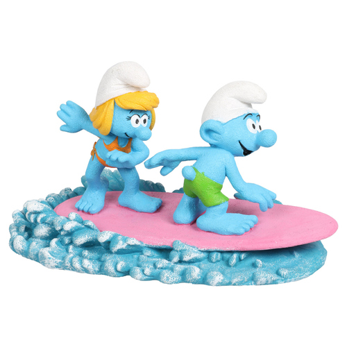 Aqua Della Aquariendekoration Schlümpfe surfen auf dem Wasser Aqua Della Aquariendekoration Schlümpfe surfen auf dem Wasser