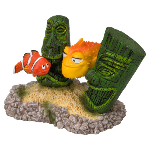 Aqua Della Aquariumdekoration Clownfisch mit Kugelfisch