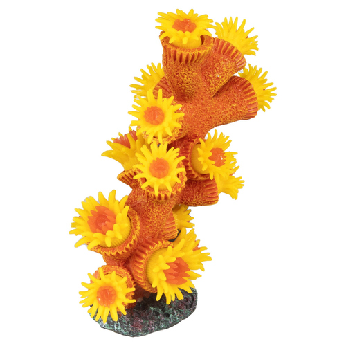Aqua Della Plastikpflanze Tubastrea orange