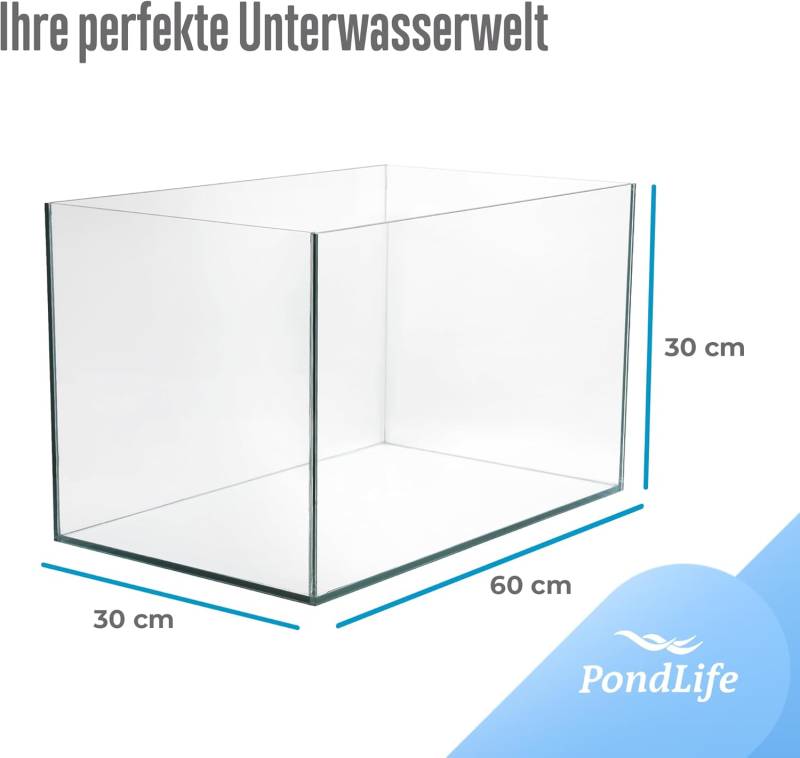 Aquarium Becken Glasbecken 60x30x30 cm Aquarium Becken Glasbecken 60x30x30 cm