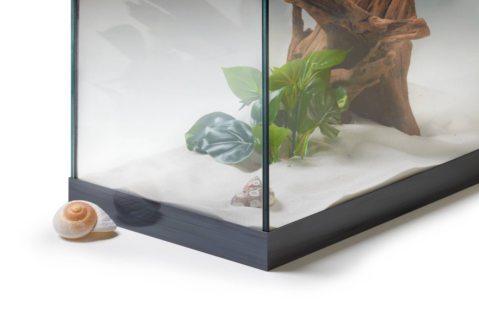 Aquarium Kiesblende Vario auf Wunschmaß in Grau meliert Aquarium Kiesblende Vario auf Wunschmaß in Grau meliert