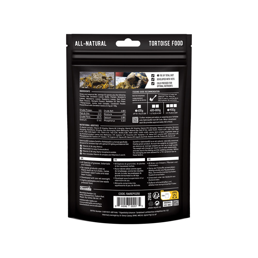 Arcadia Frisch Gepresstes Schildkrötenfutter
