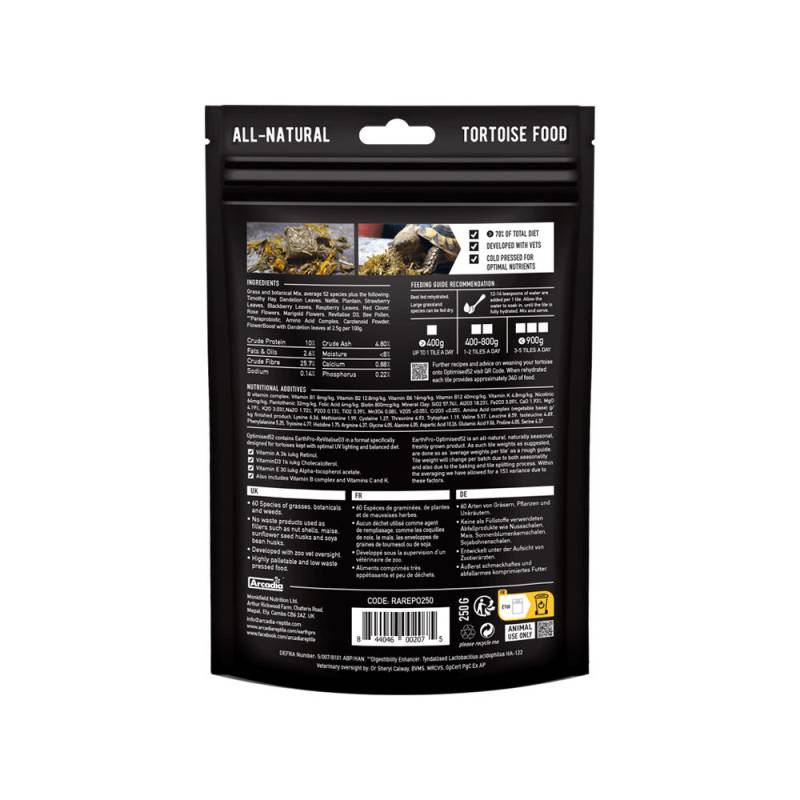 Arcadia Frisch Gepresstes Schildkrötenfutter