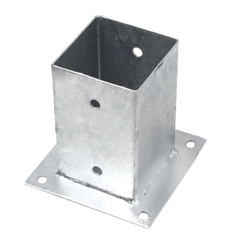 Aufschraubhülsen für Pfosten: Set 10 Stück Größe: 91x91x150 mm