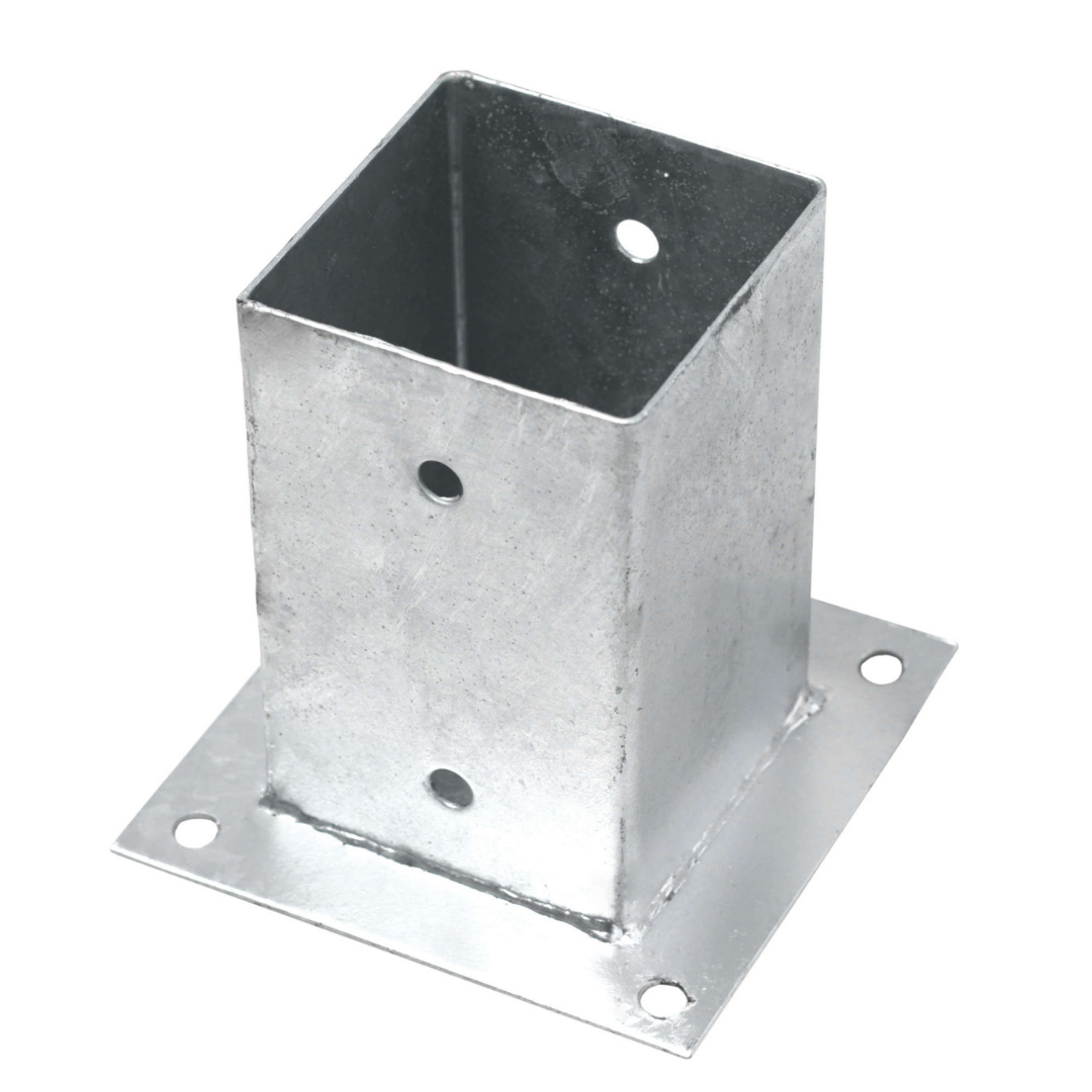 Aufschraubhülsen für Pfosten: Set 2 Stück Größe: 91x91x150 mm