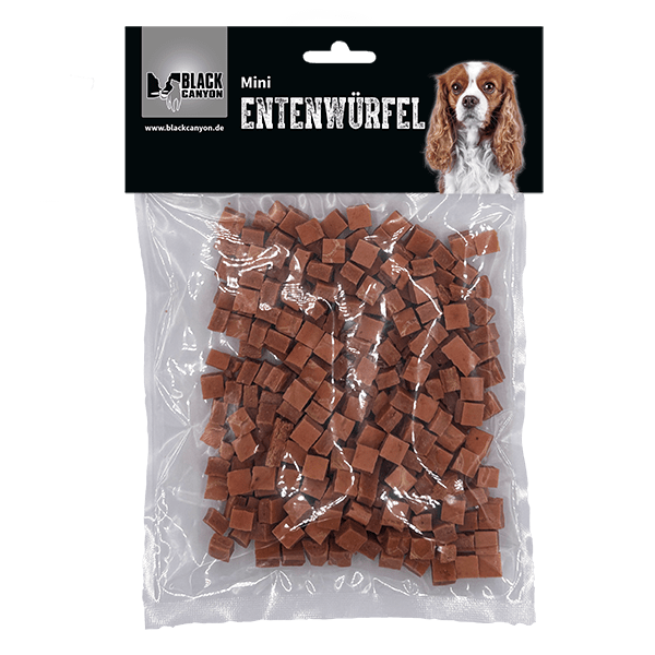 BLACK CANYON DOG Soft Mini Entenwürfel – Leckerer Hundesnack 200g - Sparpaket: 5 x 200 g