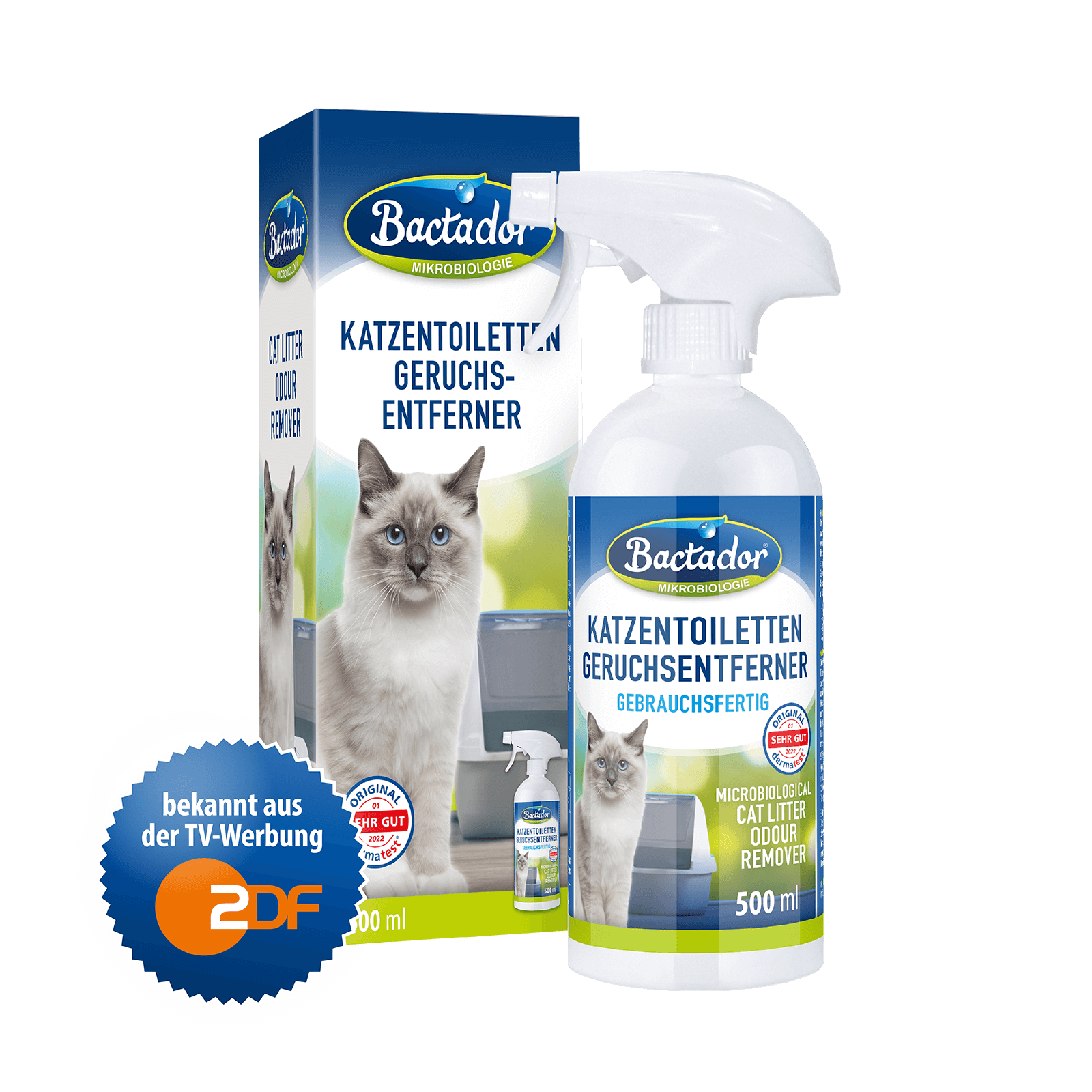 Bactador Katzentoiletten Geruchsentferner
