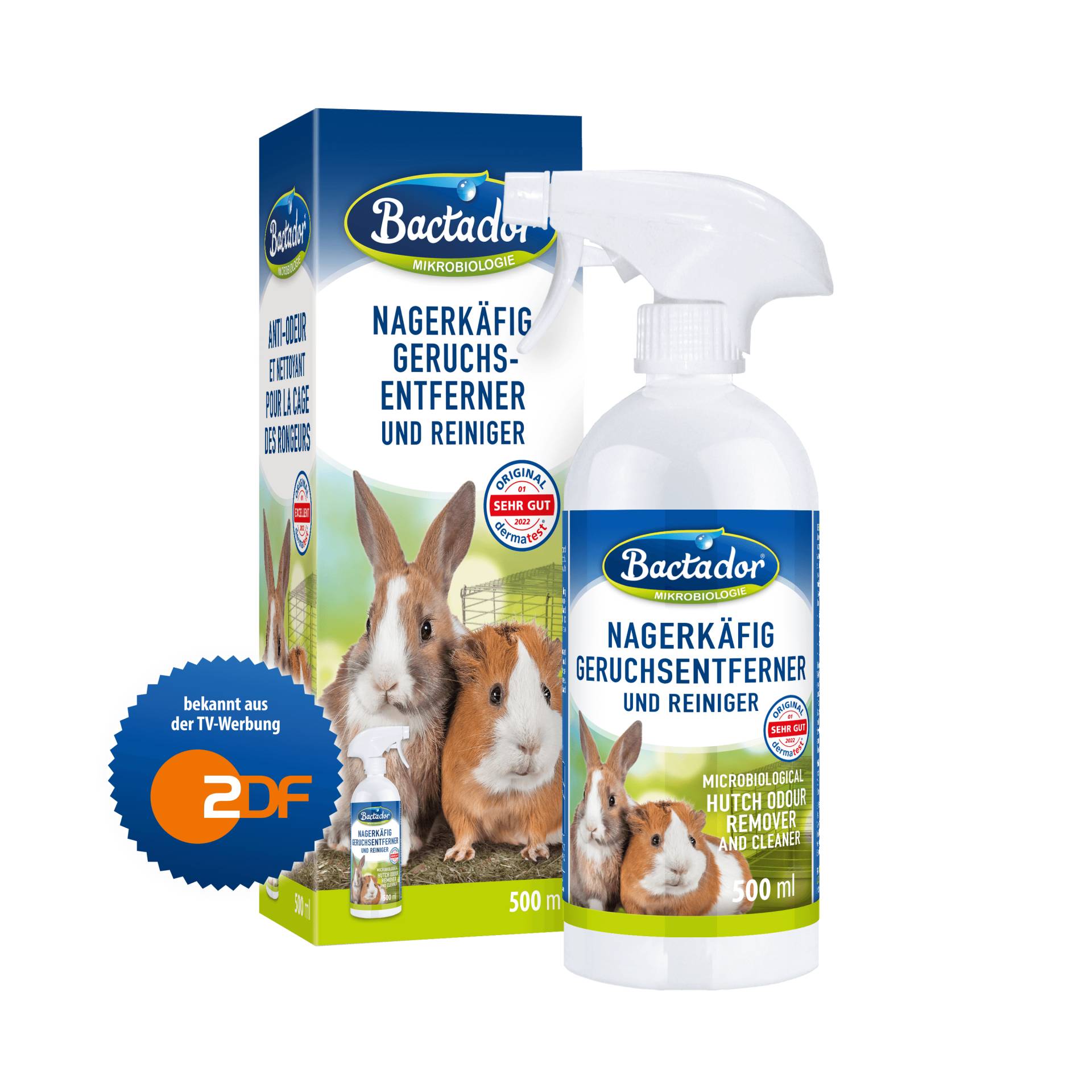 Bactador Nagerkäfig Geruchsentferner und Reiniger