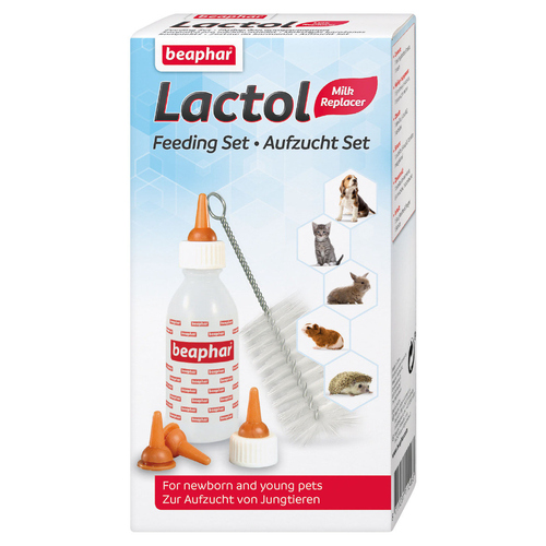 Beaphar Lactol Aufzucht Set für Nager (Flasche, Bürste & Sauger)
