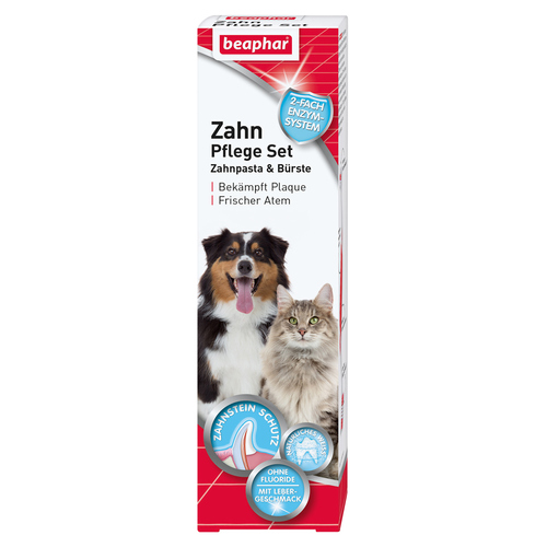 Beaphar Zahnpflege Set (Zahnpasta & Bürste) für Hunde