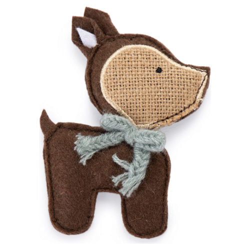 Beeztees Catnip Katzenspielzeug Hirsch Tino braun