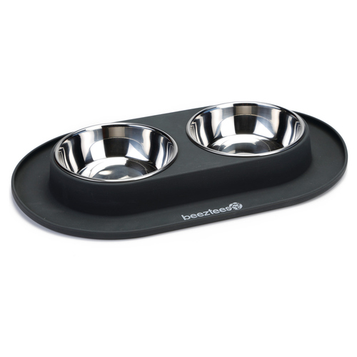 Beeztees Dinnerset Silikon anthrazit