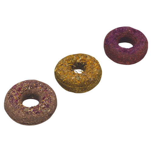 Beeztees Hafergras Donut für Nager/Kaninchen - 3 Stück Beeztees Hafergras Donut für Nager/Kaninchen - 3 Stück