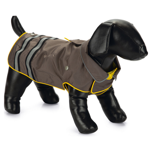Beeztees Hunde-Regenmantel Seja grau, Größe: 40 cm