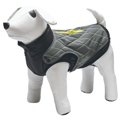 Beeztees Hundemantel Allia reflektierend grau, Rückenlänge: 28 cm