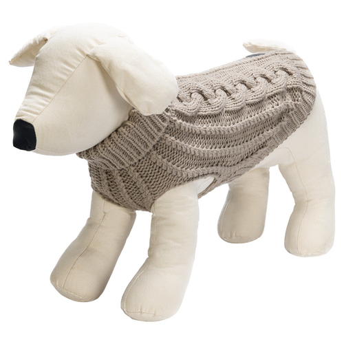 Beeztees Hundepullover Haida beige, Rückenlänge: 24 cm Beeztees Hundepullover Haida beige, Rückenlänge: 24 cm