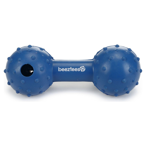 Beeztees Hundespielzeug Hantel mit Glocke massiv blau Beeztees Hundespielzeug Hantel mit Glocke massiv blau