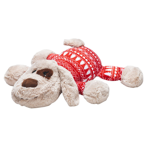 Beeztees Hundespielzeug Weihnachts XL Kuscheltier Comet aus Plüsch rot/weiß Beeztees Hundespielzeug Weihnachts XL Kuscheltier Comet aus Plüsch rot/weiß