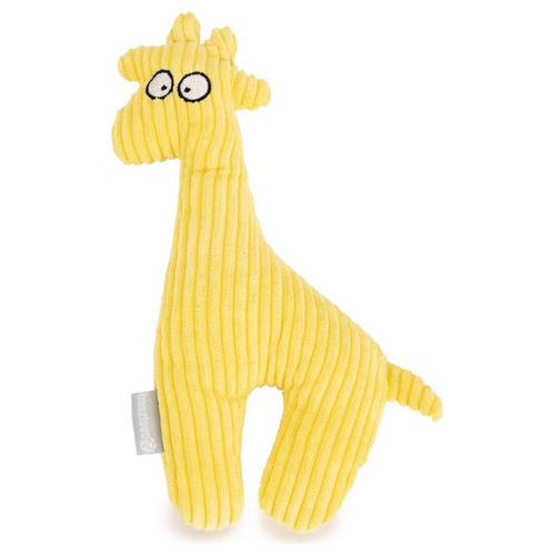 Beeztees Hundespielzeug gerippt Giraffe gelb
