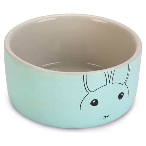 Beeztees Kaninchen-Napf Joela Keramik grau/mint