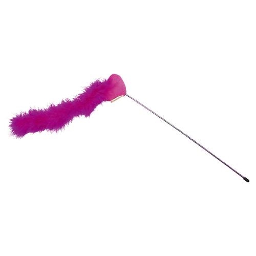 Beeztees Katzenangel Herz mit Feder rosa