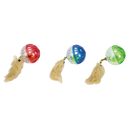 Beeztees Katzenspielzeug Ball mit Feder Beeztees Katzenspielzeug Ball mit Feder