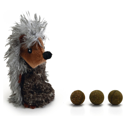Beeztees Katzenspielzeug Hedgehog inkl. Katzenminze-Bälle