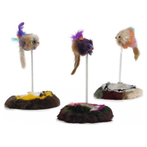 Beeztees Katzenspielzeug Maus auf Feder Beeztees Katzenspielzeug Maus auf Feder