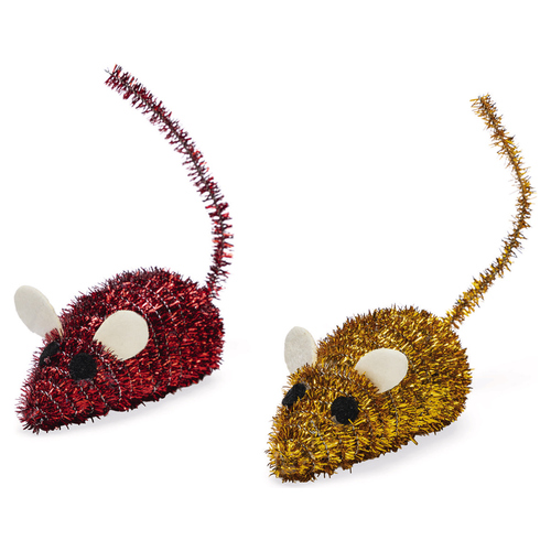 Beeztees Katzenspielzeug Weihnachtsmäuse - 3 Stück