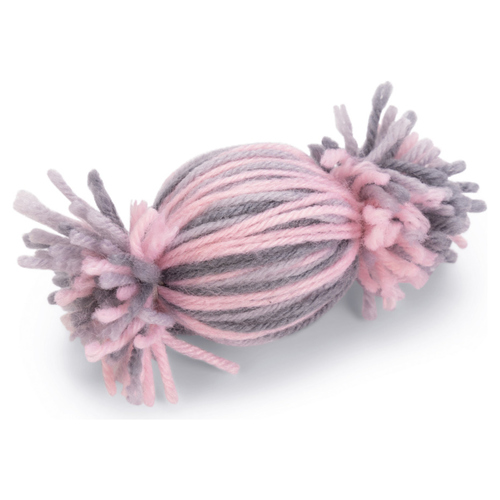 Beeztees Katzenspielzeug Wolle Toffee Ball Toffy rosa-grau Beeztees Katzenspielzeug Wolle Toffee Ball Toffy rosa-grau