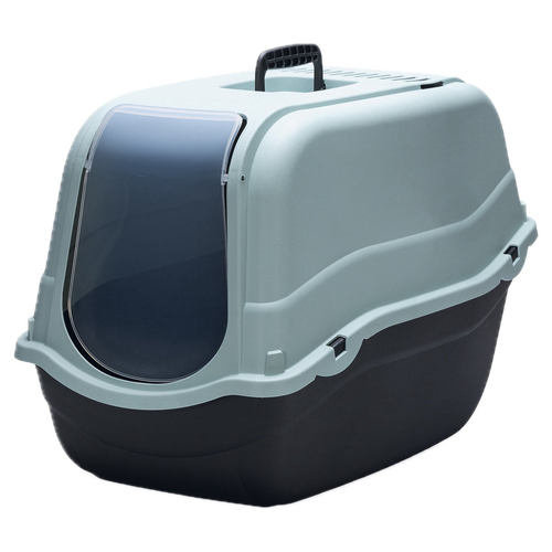 Beeztees Katzentoilette Romeo Eco hellblau/schwarz
