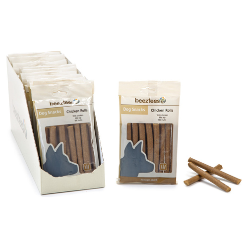 Beeztees Kaurollen Huhn 150 g - 16 Stück / Sparpaket