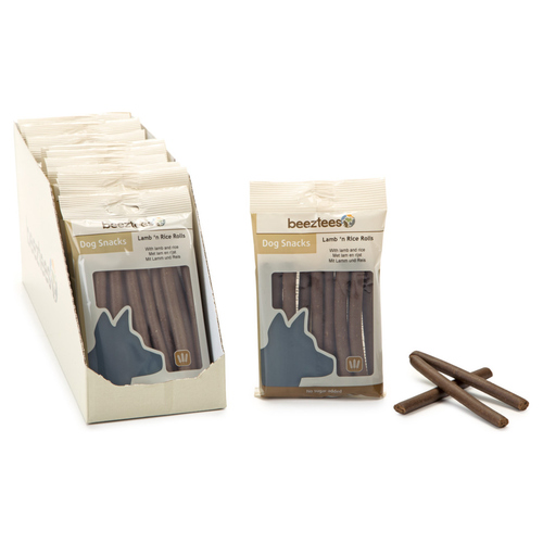 Beeztees Kaurollen Lamm + Reis 150 g - 16 Stück / Sparpaket Beeztees Kaurollen Lamm + Reis 150 g - 16 Stück / Sparpaket