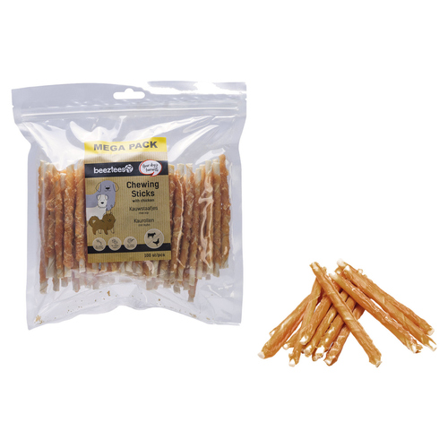 Beeztees Kausticks mit Huhn - 100 Stück