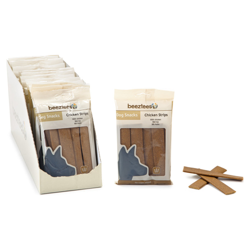 Beeztees Kaustreifen Huhn 150 g - 16 Stück / Sparpaket
