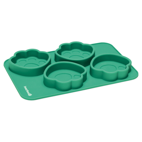 Beeztees Partyform Hundepfoten grün aus Silikon