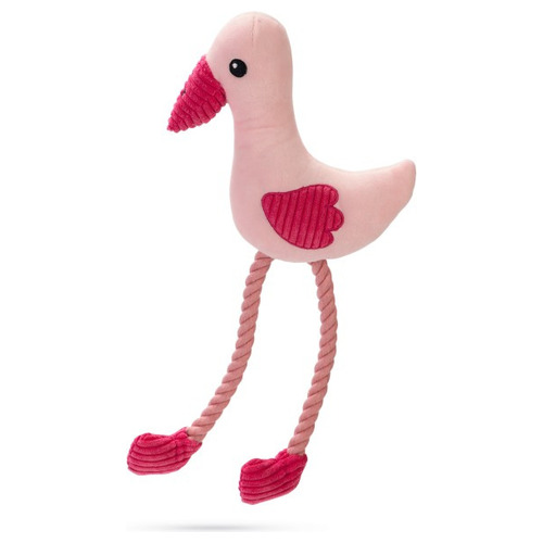 Beeztees Plüschspielzeug Flamingo Flami rosa