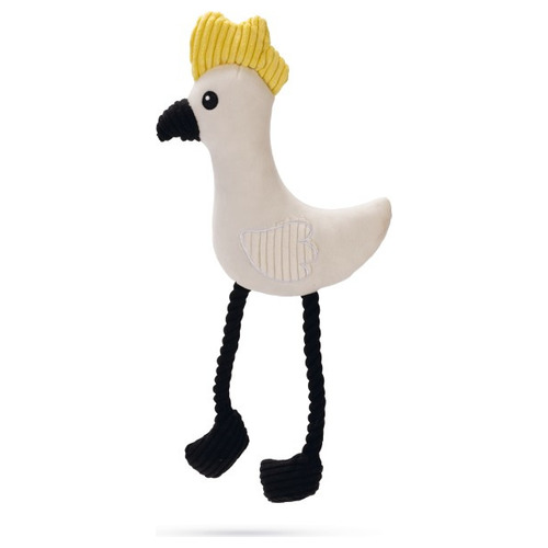 Beeztees Plüschspielzeug Papagei Parki weiß