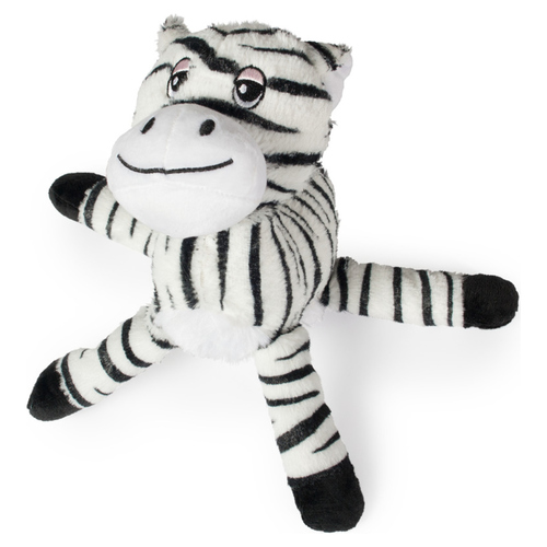 Beeztees Plüschspielzeug Safari Zappy schwarz/weiß