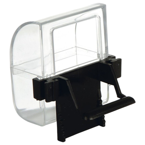 Beeztees Vogel Futter-und Wassernapf transparent/schwarz - 2er Pack
