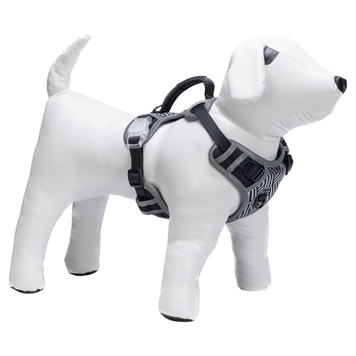 Beeztees Y-Geschirr Parinca Safety Gear LED Nylon schwarz