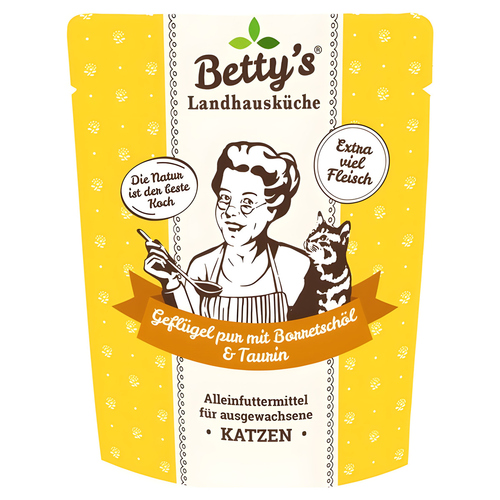 Bettys Landhausküche Geflügel Pur mit Borretschöl 250 g - 6 Stück Bettys Landhausküche Geflügel Pur mit Borretschöl 250 g - 6 Stück