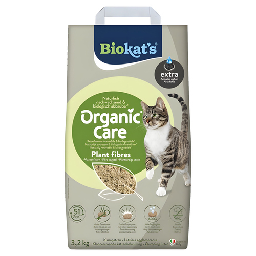Biokats Organic Care Plant fibres Extra 3,2 kg