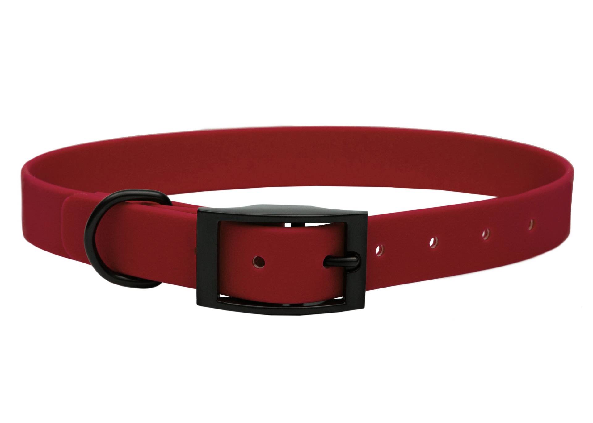 Biothane Halsband Bordeaux XL (49-59cm) / 16mm / Schwarz von EMMY&PEPE